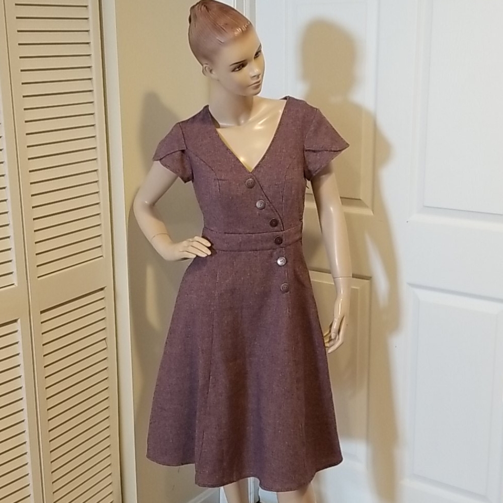 Sentimental Short Sleeve Lavender Dress Sz Sm read